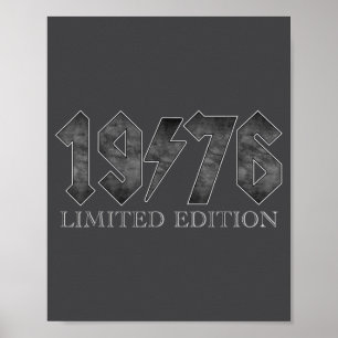 Póster Edición limitada 1976 Clic 50 años Cumpleaños 50º