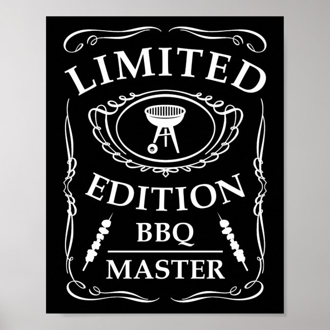 Póster Edición limitada BBQ Master Smoker Grill Barbecue (Frente)