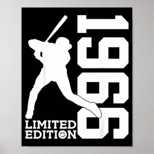 Póster Edición Limitada Béisbol Cumpleaños 60 1966 