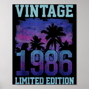 Póster Edición Limitada Cumpleaños 40 Aniversario 40 Años