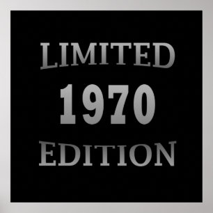 Póster Edición limitada cumpleaños nacida en 1970