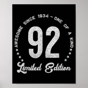 Póster Edición limitada de 19 unidades vintage para cumpl