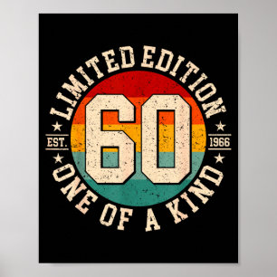 Póster Edición limitada de 60 años de antigüedad 1966 de