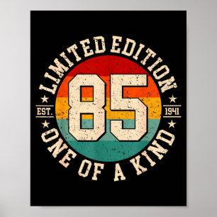 Póster Edición limitada de 85 años de antigüedad 1941 85º