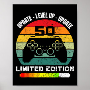 Póster Edición limitada de actualización 50 de cumpleaños