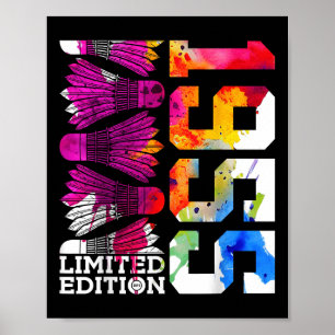 Póster Edición Limitada de Bádminton por Cumpleaños 70 19