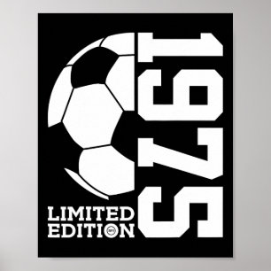 Póster Edición Limitada Fútbol 50 Cumpleaños 1975 