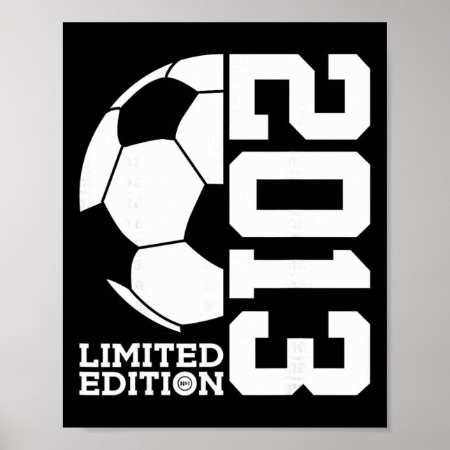 Póster Edición Limitada Fútbol Cumpleaños 12 2013  (Frente)