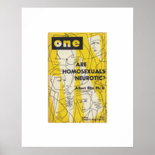 Póster Edición Limitada ONE Magazine, abril de 1955 Print