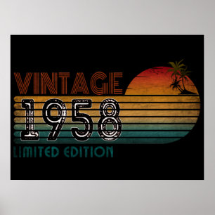 Póster edición limitada vintage 1958