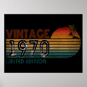 Póster edición limitada vintage 1970