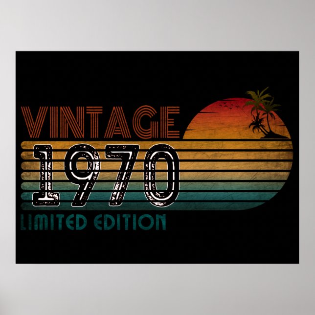 Póster edición limitada vintage 1970  (Frente)