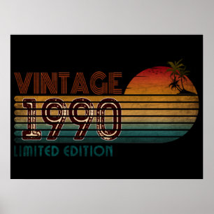 Póster edición limitada vintage 1990 