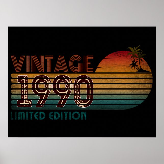 Póster edición limitada vintage 1990  (Frente)
