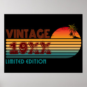 Póster edición limitada vintage 19XX