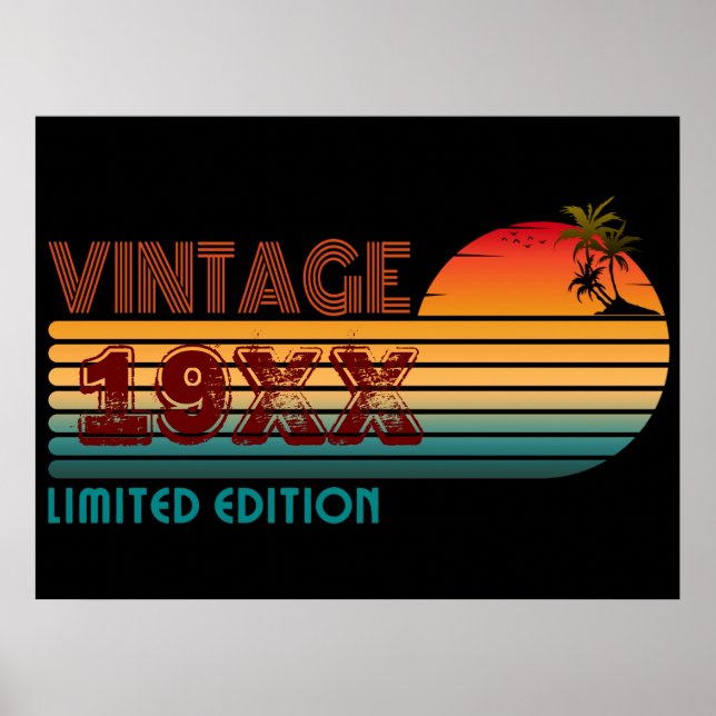 Póster edición limitada vintage 19XX (Frente)