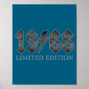 Póster Edición Vintage 1966 Clic 60 Años Cumpleaños 60 Cu
