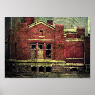Póster Edificio abandonado