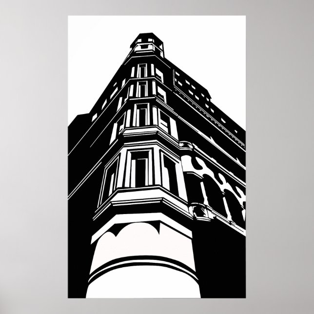 Póster Edificio antiguo (Frente)