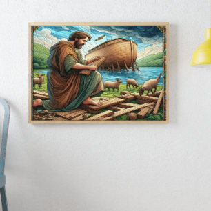 Póster Edificio Arca de Noé: el barco de salvación