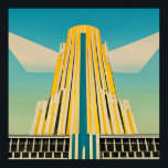 Póster Edificio Art Deco Vintage Poster 2<br><div class="desc">Poster de Edificio Art Deco Vintage</div>