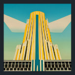 Póster Edificio Art Deco Vintage Poster 2<br><div class="desc">Poster de Edificio Art Deco Vintage</div>