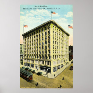 Póster Edificio Ártico, Seattle, WA