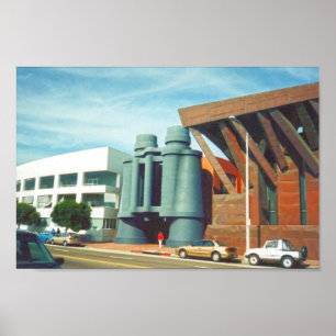 Póster Edificio Binoculars, Venecia, California