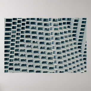 PÓSTER EDIFICIO BLANCO DE ALTA ALTURA