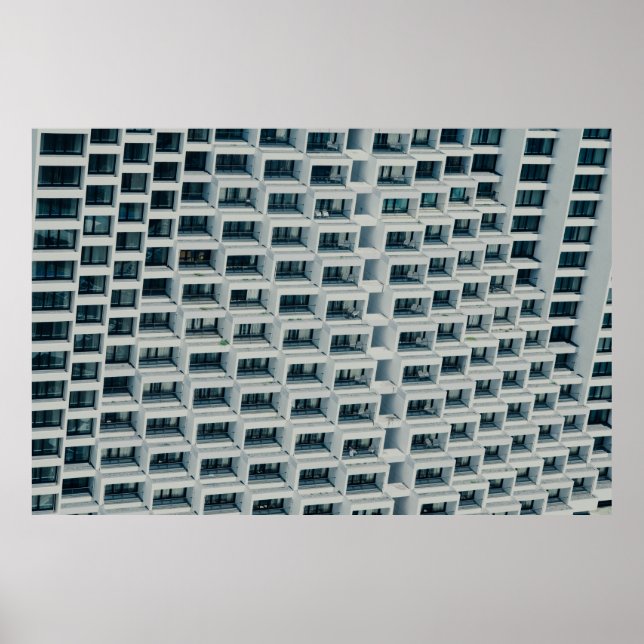 PÓSTER EDIFICIO BLANCO DE ALTA ALTURA (Frente)