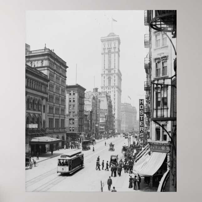 Póster Edificio Broadway & Times (One Times Square) (Frente)