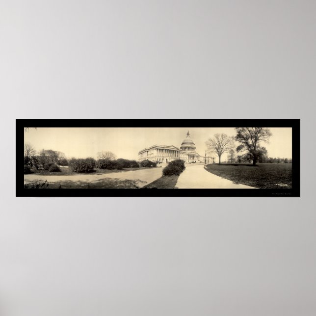 Póster Edificio Capitol Foto DC 1909 (Frente)