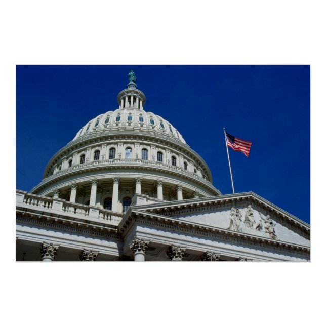 Póster Edificio Capitol, Washington, EE. UU. (Anverso)