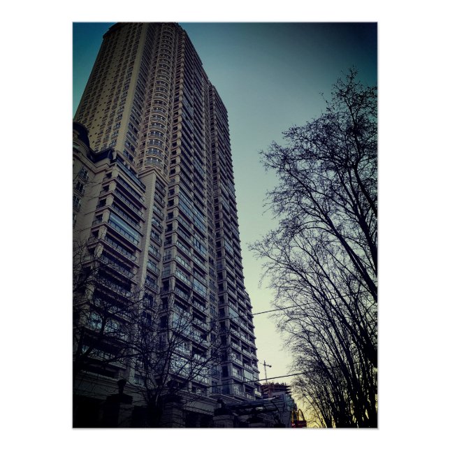 Póster Edificio Chateau Libertador Buenos Aires Argentina (Anverso)
