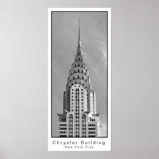 Póster Edificio Chrysler / Ciudad de Nueva York