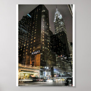 Póster Edificio Chrysler de la ciudad de Nueva York en el