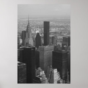 Póster Edificio Chrysler y Midtown