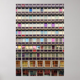 Póster Edificio colorido