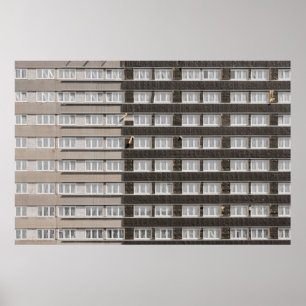 Póster Edificio comercial marrón