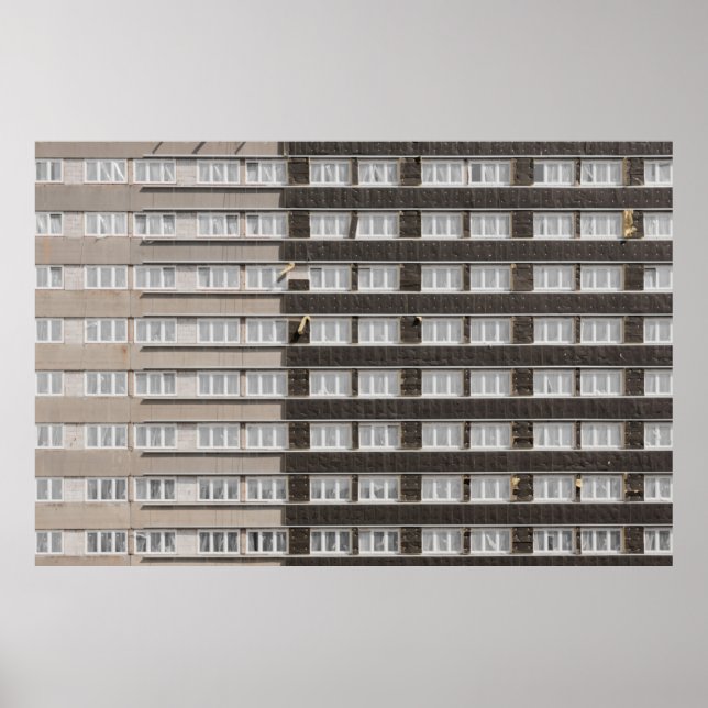 Póster Edificio comercial marrón (Frente)