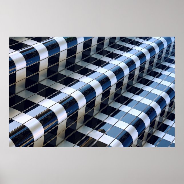 Póster Edificio de altura negro y gris (Frente)