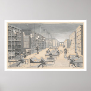 Póster Edificio de Bancroft, 721 calle de mercado, SF