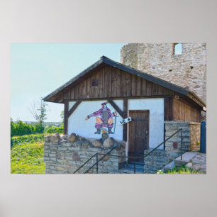 Póster Edificio de baños del castillo de Rakvere, Estonia