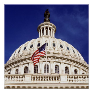 Póster Edificio de capitales de los Estados Unidos, Washi