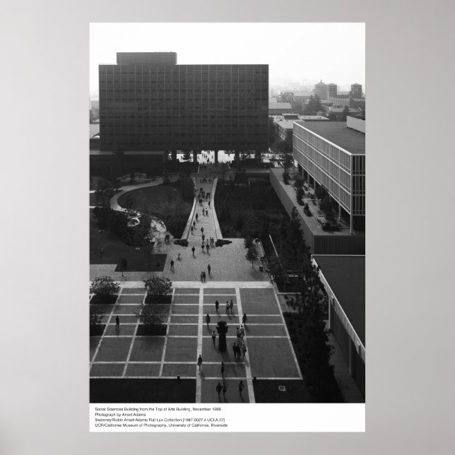 Póster Edificio de Ciencias Sociales, UCLA, 1966 (Frente)