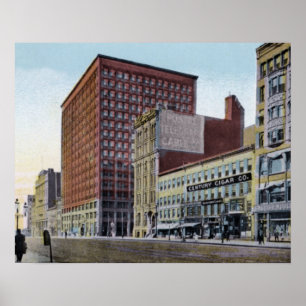 Póster Edificio de Cleveland Ohio Rockefeller