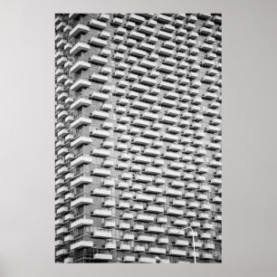 PÓSTER EDIFICIO DE CONCRETO GRIS