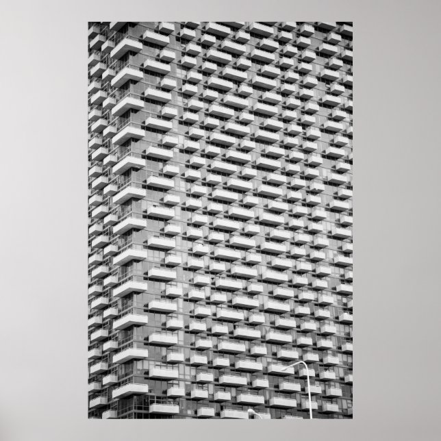 PÓSTER EDIFICIO DE CONCRETO GRIS (Frente)