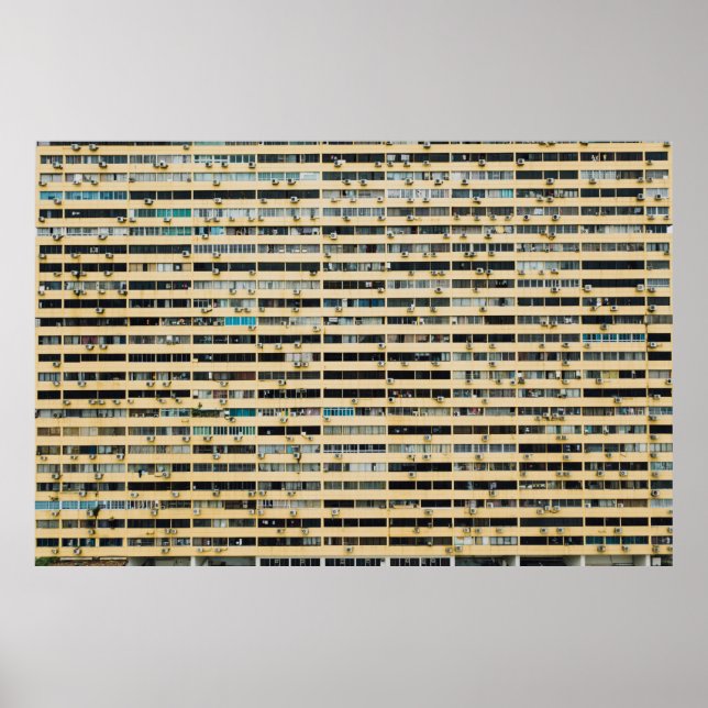 Póster Edificio de hormigón marrón y blanco (Frente)