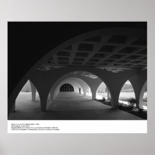 Póster Edificio de Humanidades, marzo de 1966, por Ansel